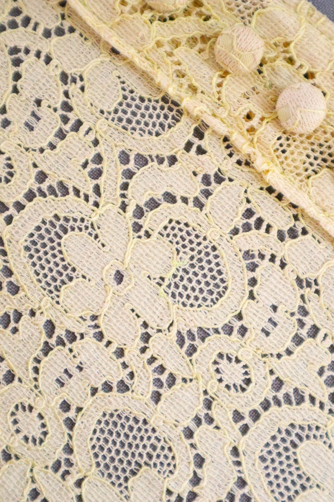 1940s Cotton Lace Dress Size S