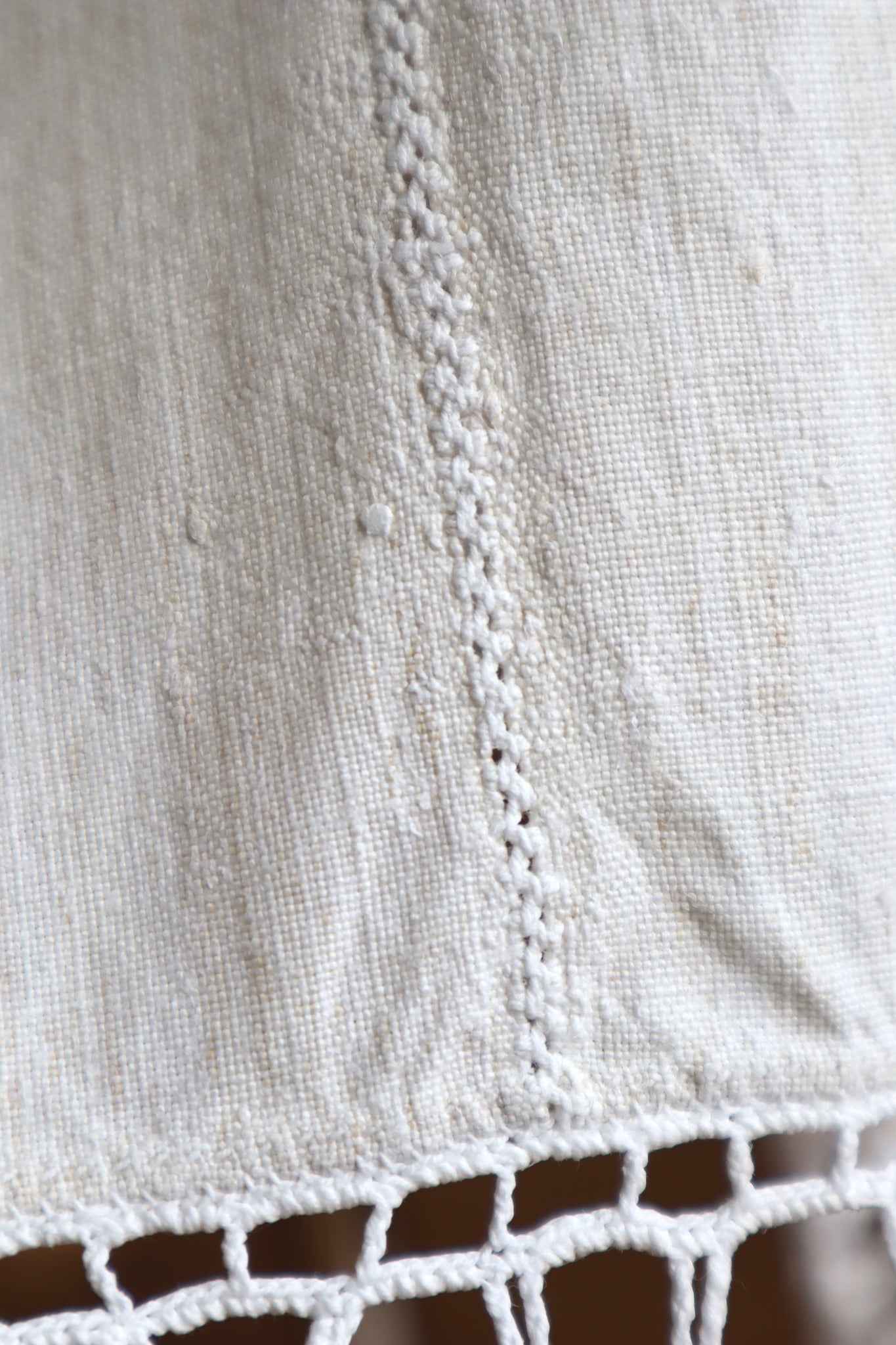 1920s Hungarian Crochet Linen Skirt