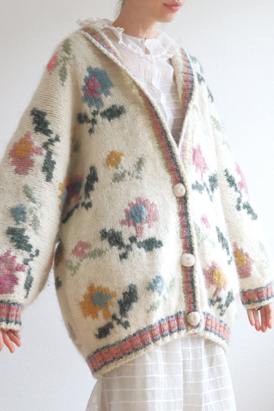 70s~80s 100% Pure New Wool Cardigan