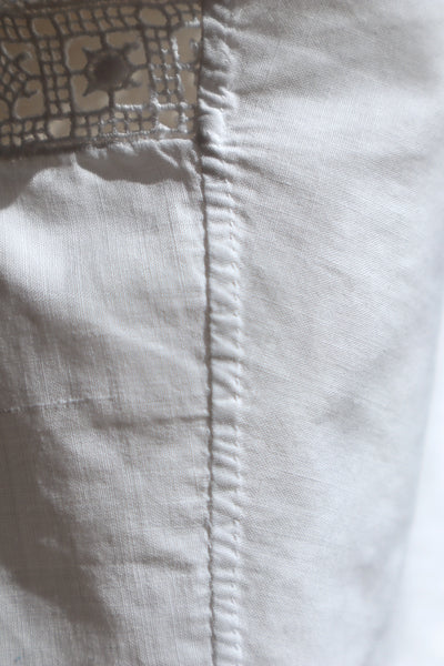1910s White Cotton Corset Cover