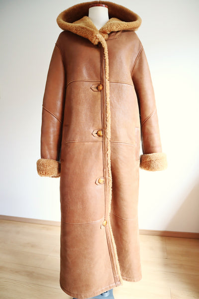 90s Natural Sheepskin Coat