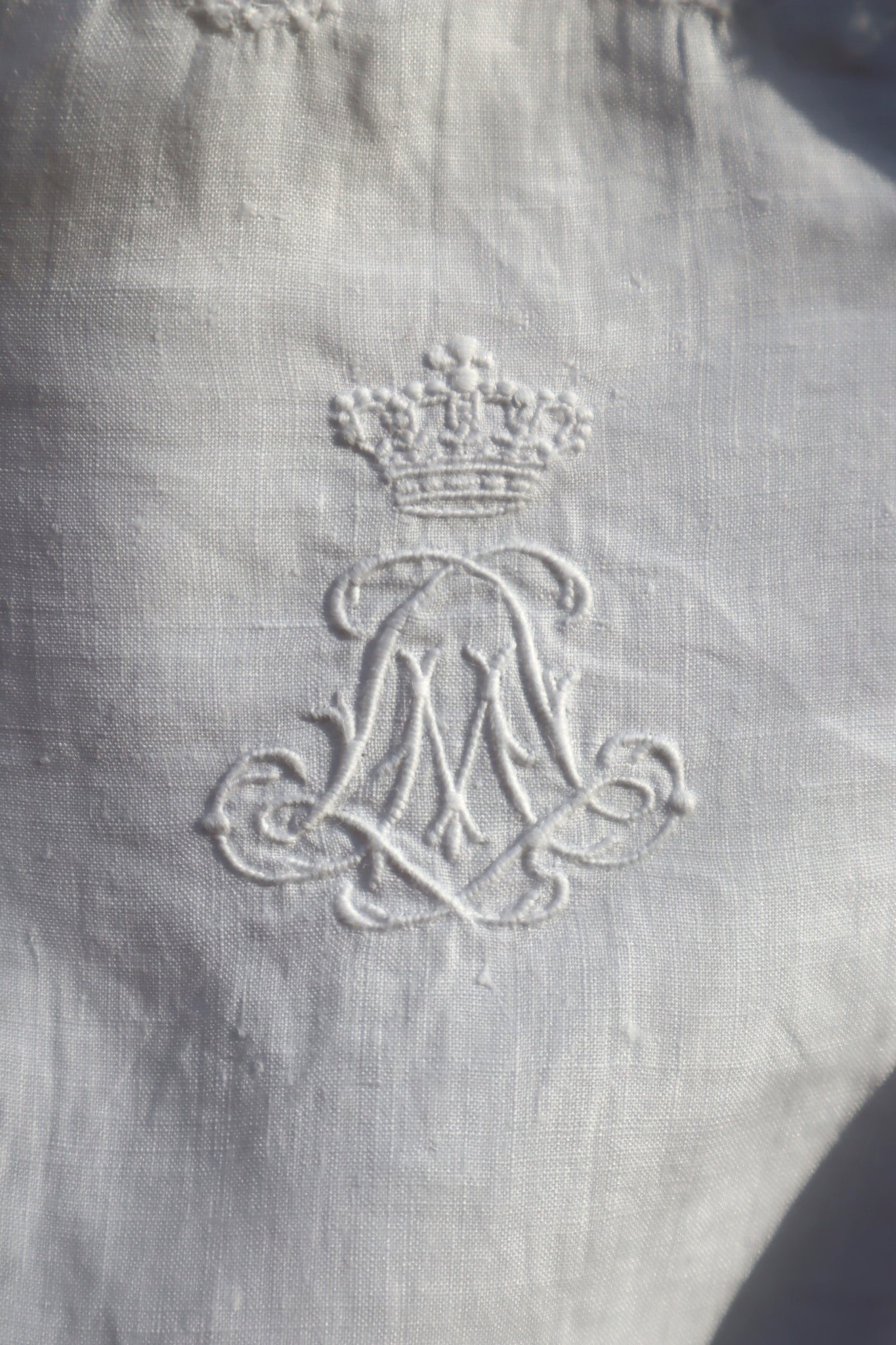 1900s Crown Monogram Sleeveless Dress