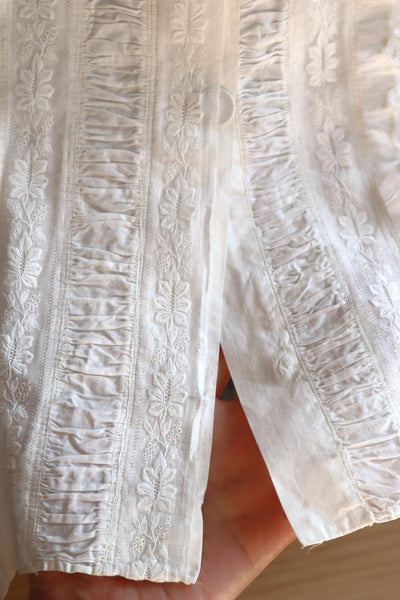 1880s Victorian Broderie Anglaise Dress