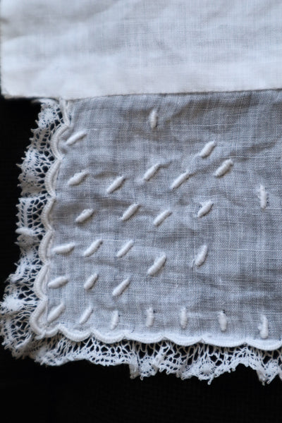 19th Hand Embroidered Valenciennes Lace Trimming Cuffs