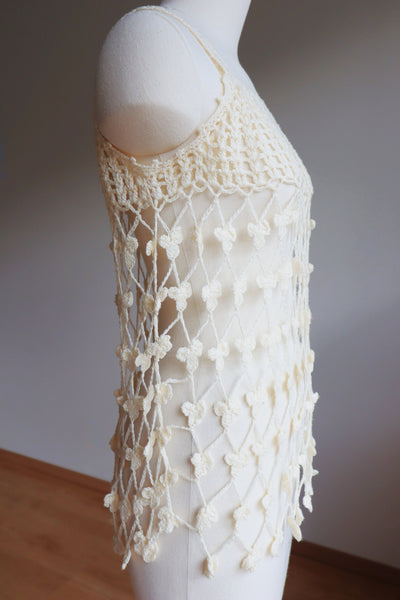 70s Crochet Knit Camisole