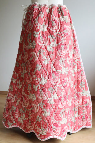 Reversible Antique Quilt Skirt