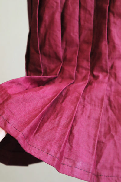 19th Edwardian Burgundy Skirt
