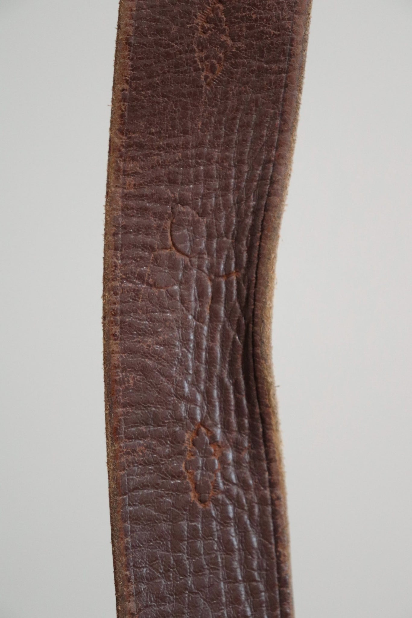 1986's Swiss Army Dark Brown Leather Officer's Belt
