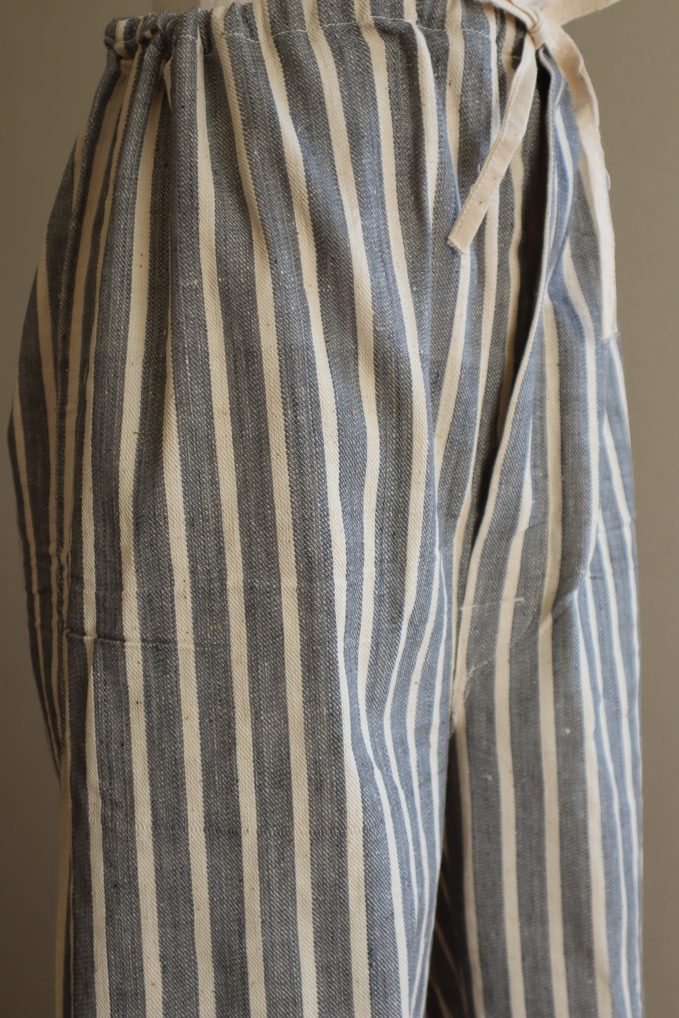 50s Dead Stock French Brushed Flannel Pajamas Pants