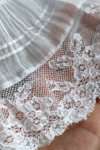 1910s Thin Cotton Wide Lace Beautiful Skirt