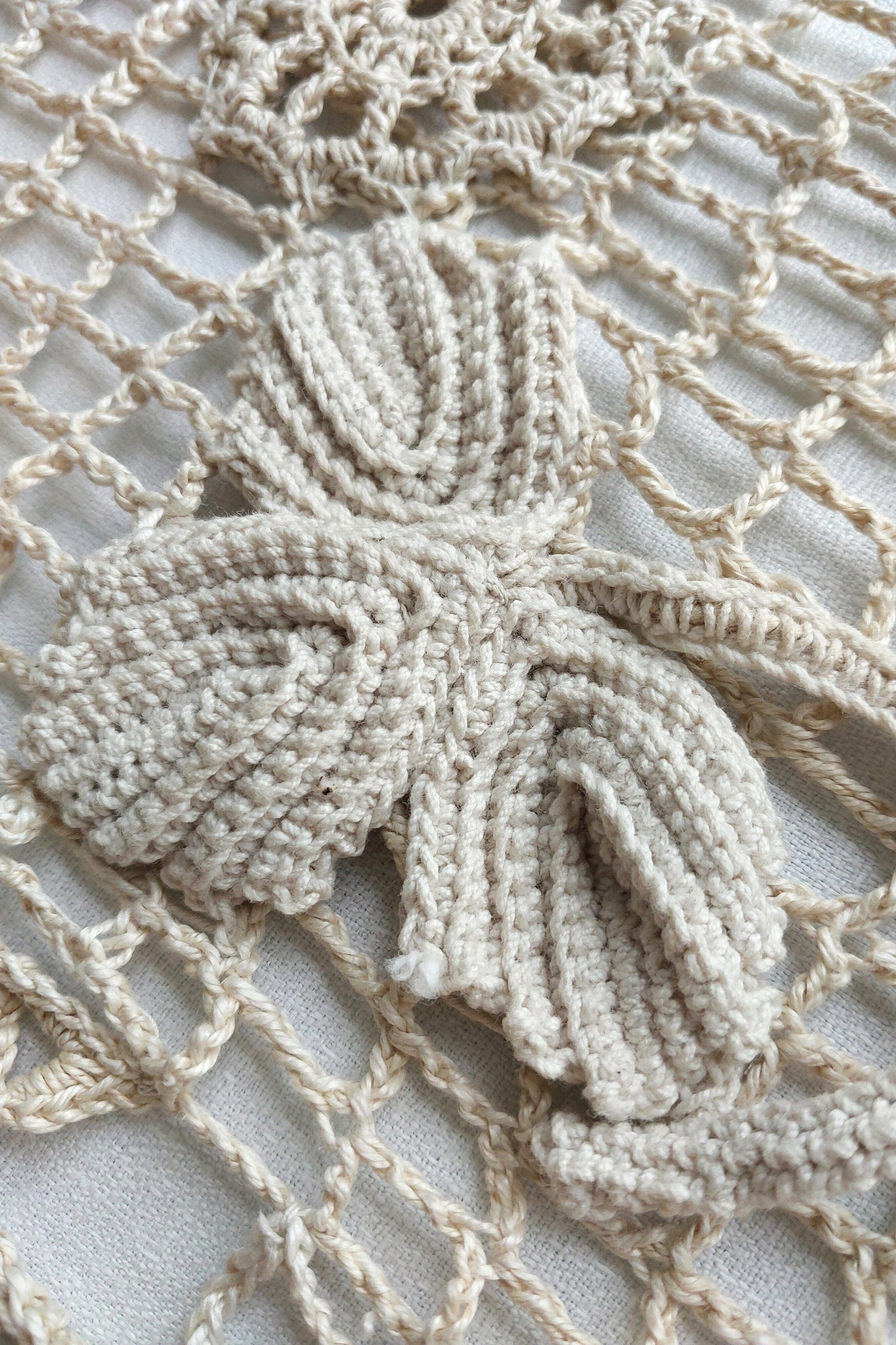 1920s French Crocheted 3D Grape Decoration