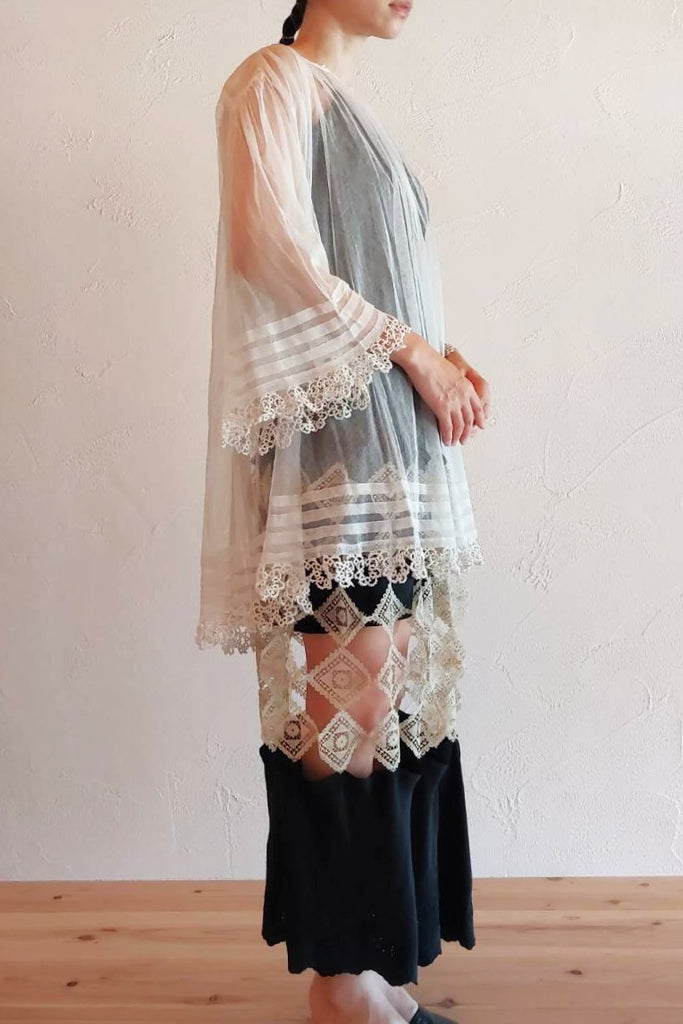 1900s Tulle Lace Church Smock – makky