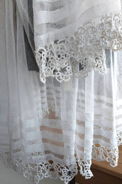 1900s Tulle Lace Church Smock
