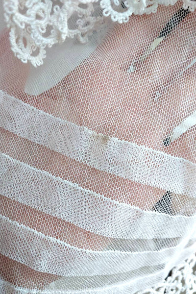 1900s Tulle Lace Church Smock
