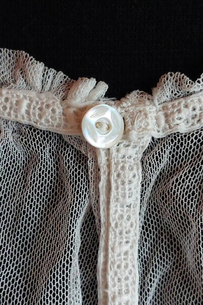 1900s Tulle Lace Church Smock