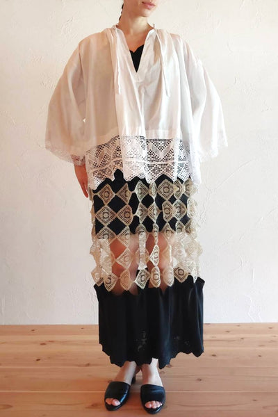 1900s Cotton Church Smock