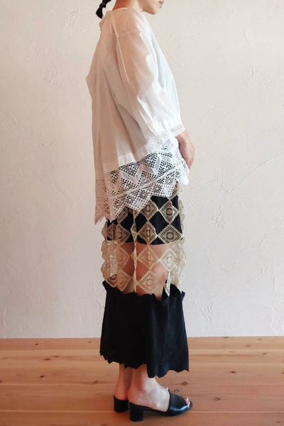 1900s Cotton Church Smock