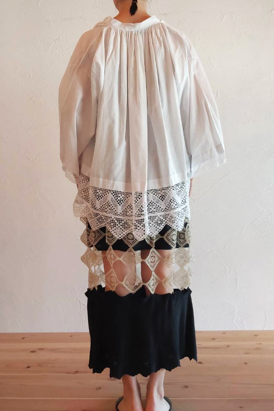 1900s Cotton Church Smock