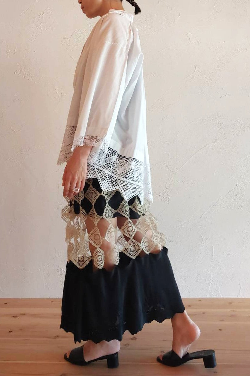1900s Cotton Church Smock