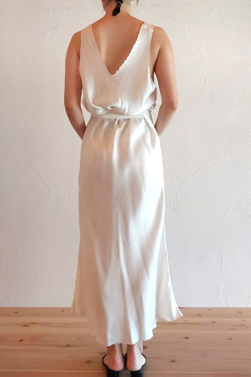 1940s Chinese Silk Lingerie Dress