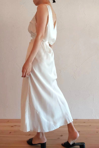 1940s Chinese Silk Lingerie Dress