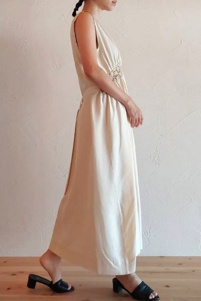 1940s Floral Cutwork Nightgown