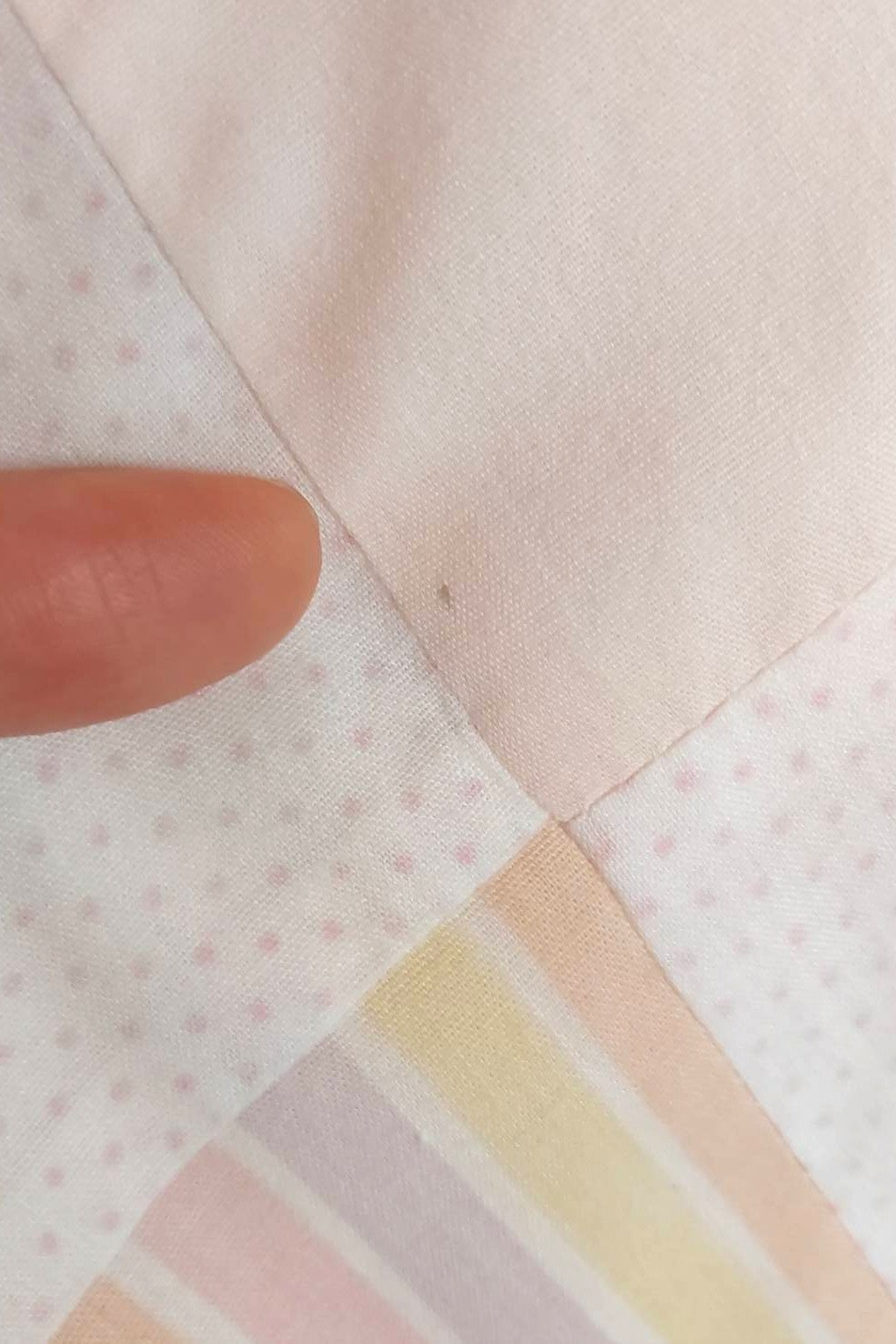 70s Pastel Striped Cotton Dress