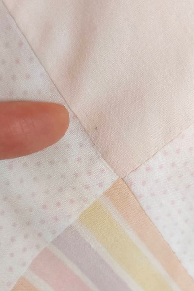 70s Pastel Striped Cotton Dress