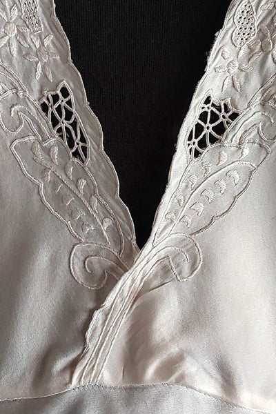 1940s Chinese Silk Lingerie Dress