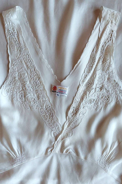 1940s Chinese Silk Lingerie Dress