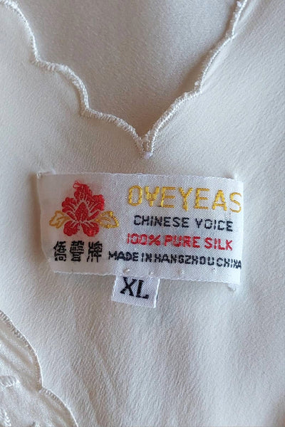 1940s Chinese Silk Lingerie Dress