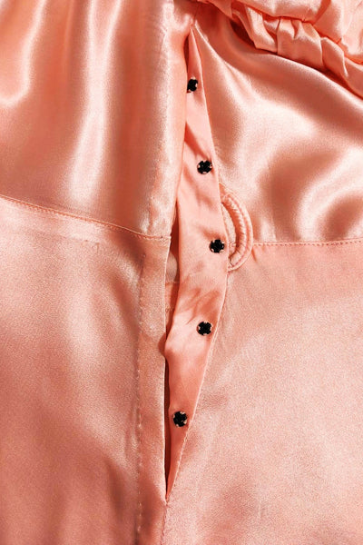 1940s Puff Sleeve Satin Dress