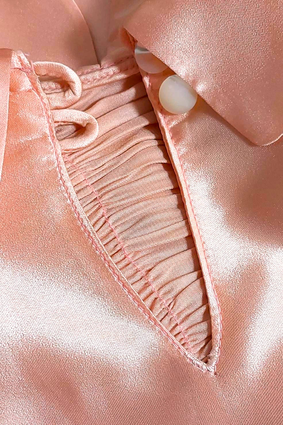 1940s Puff Sleeve Satin Dress