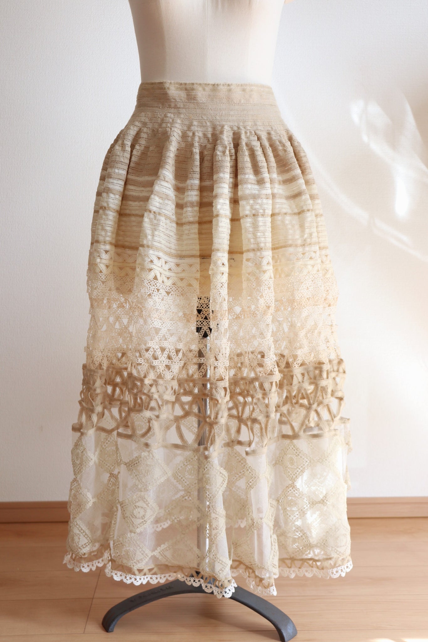 Handmade Antique Lace Skirt