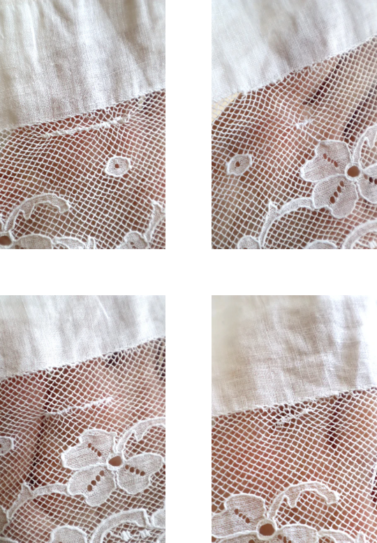 1890s French Handsewn Linen Church Smock