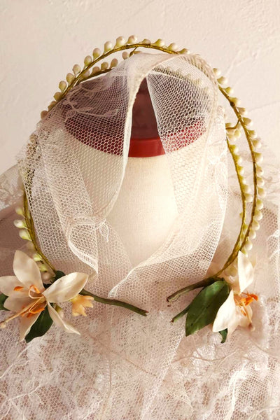 1920s French Orange Blossom Bridal Parure Set in Original Box