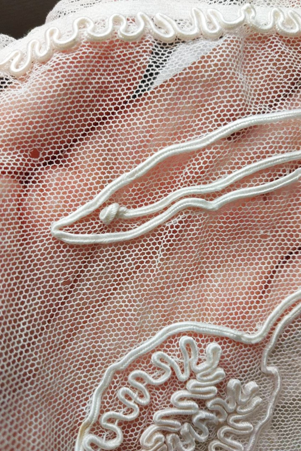 Handcrafted French Antique Tulip Soutache Camisole