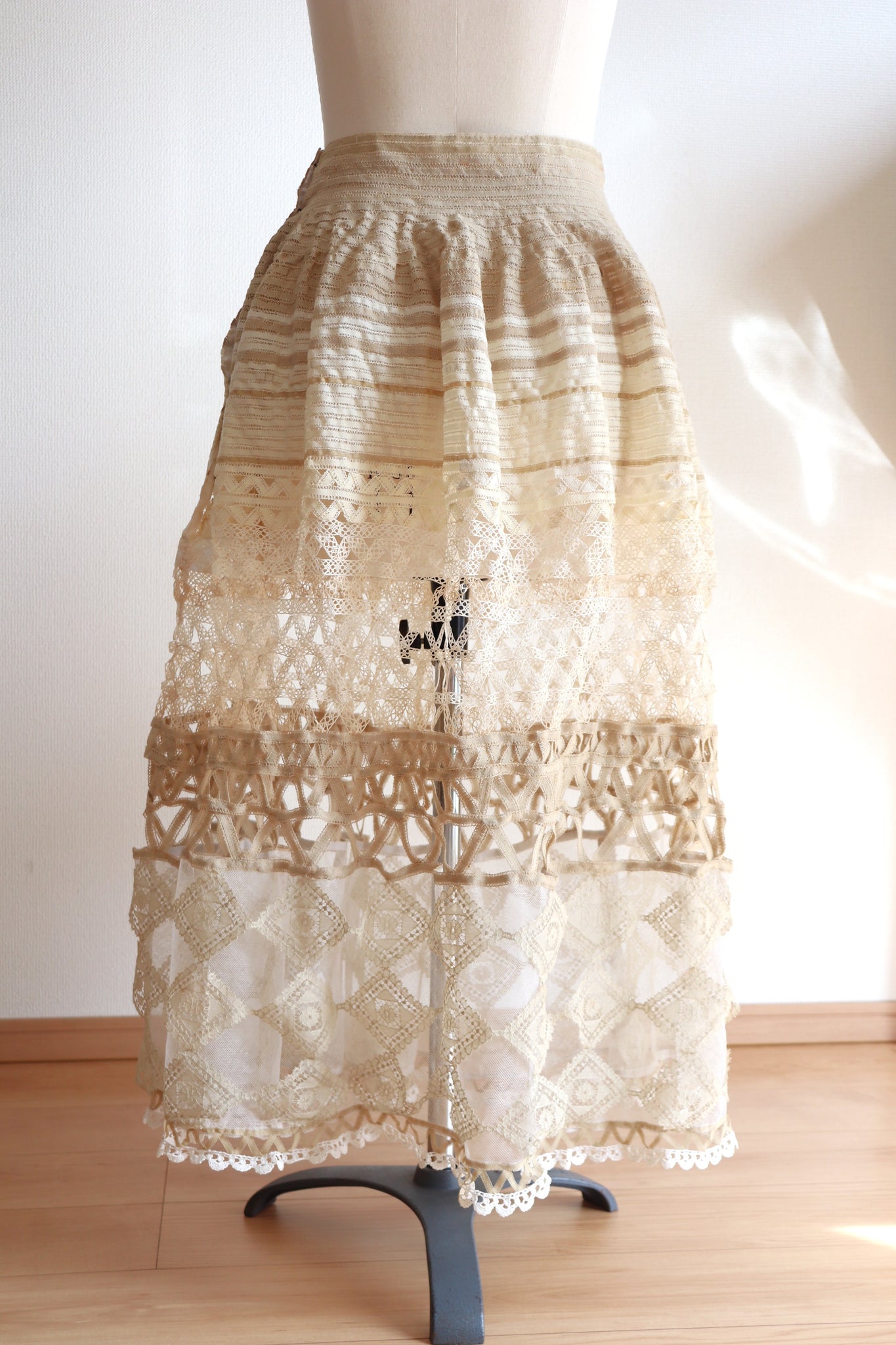 Handmade Antique Lace Skirt