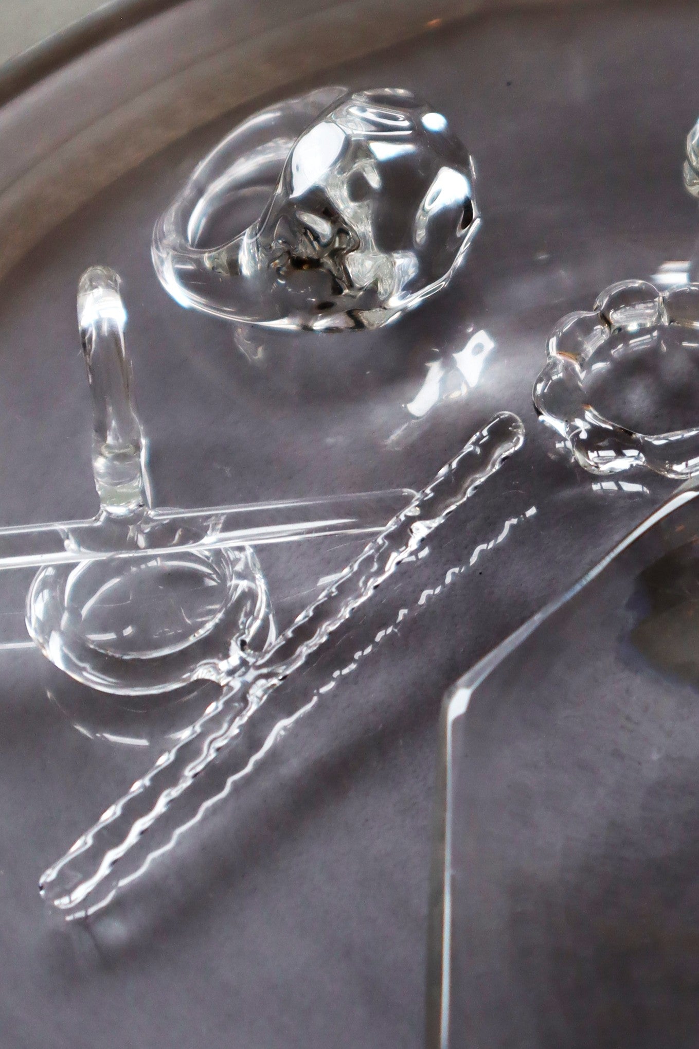 Stalactite – glass ring