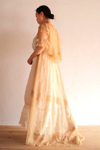 1910s–1920s French Lace Overlay Dress