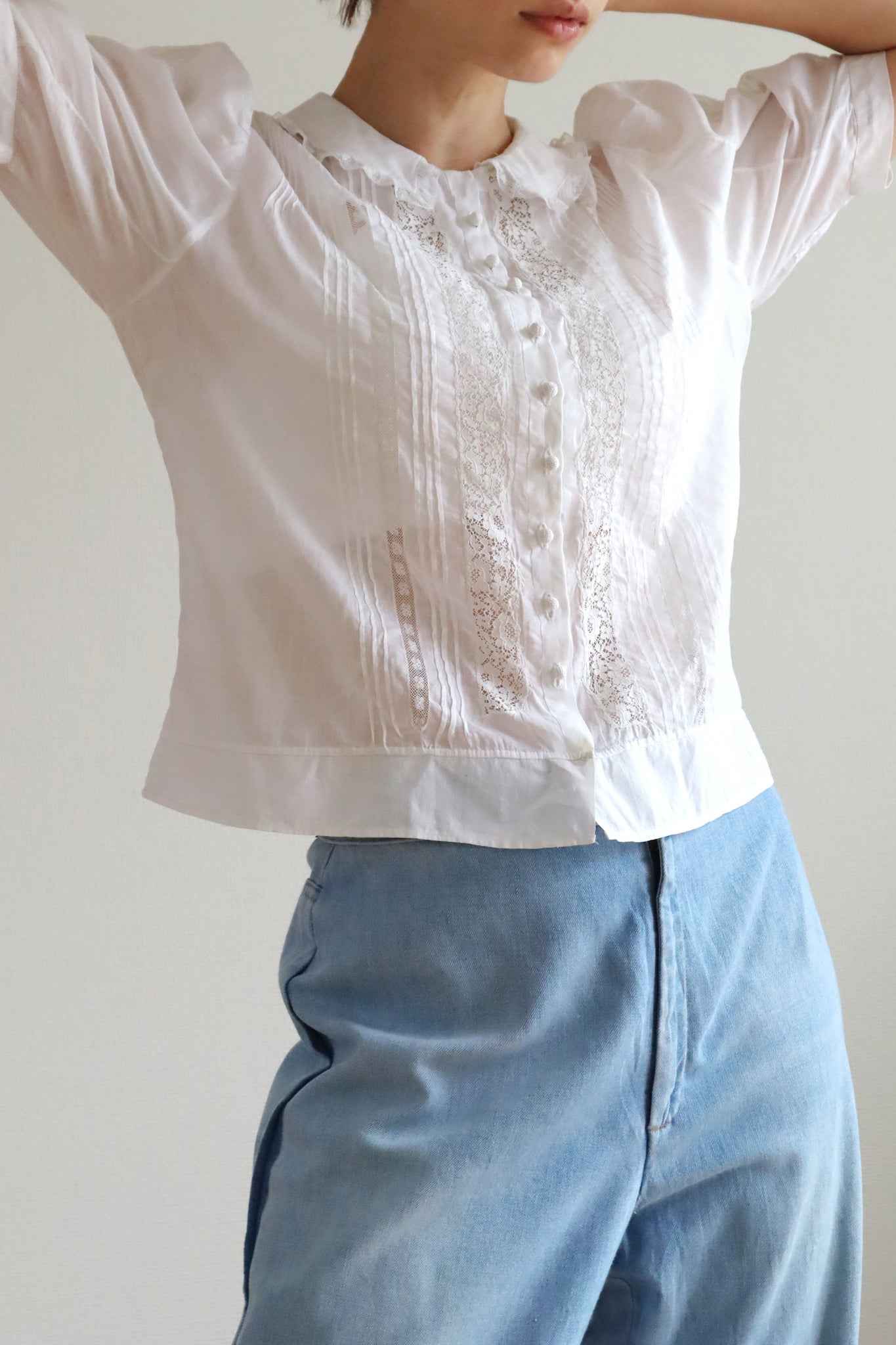 1940s Cotton Blouse M