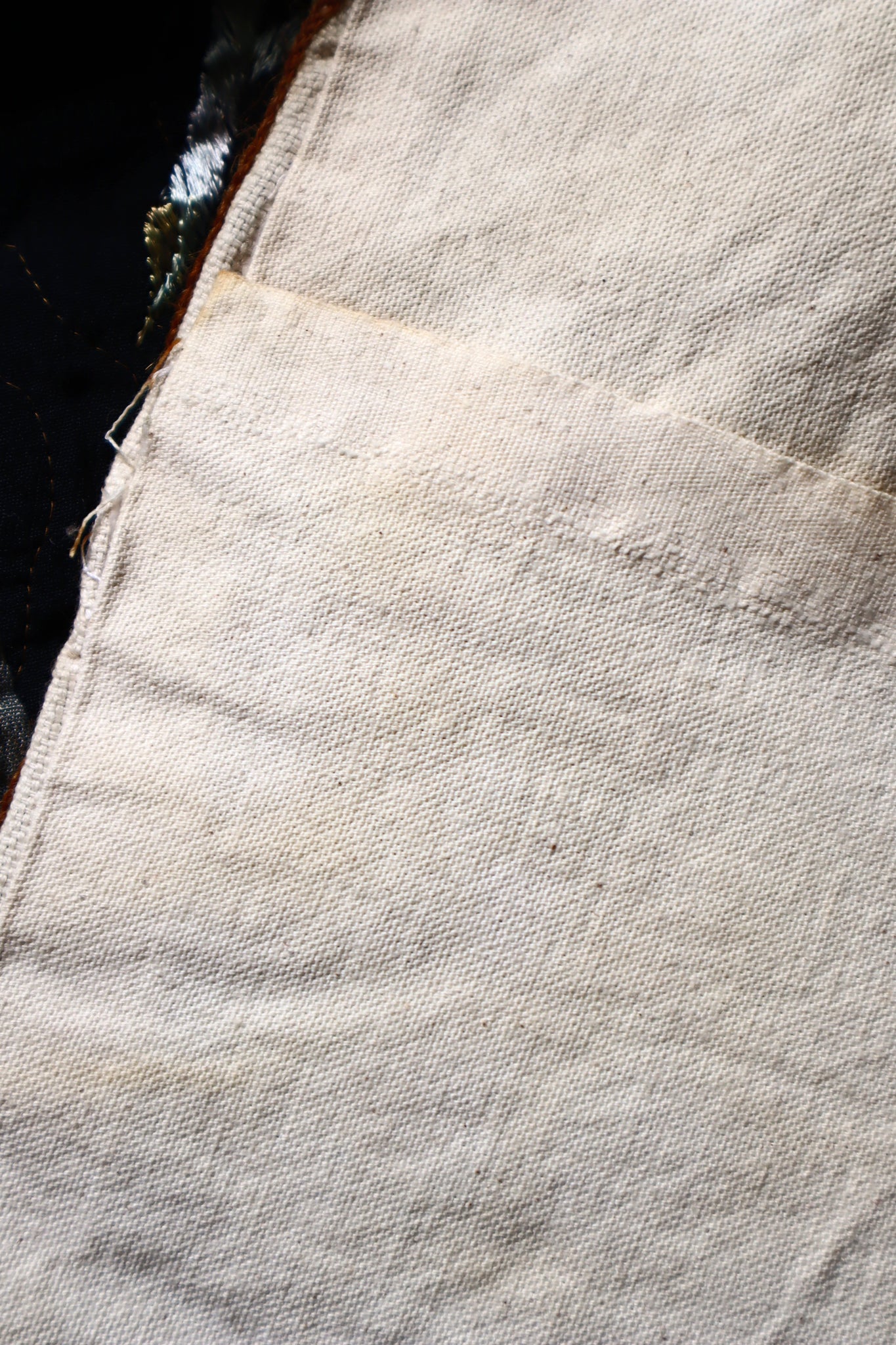 1930s Hand Embroidered Cushion Cover