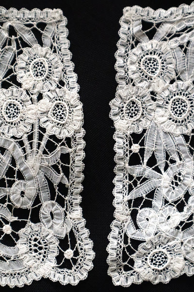 1900s French Brussels-Style Assembled Lace Capelet