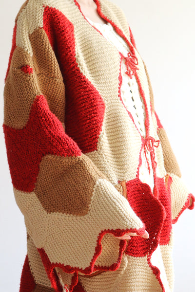 70s Patchwork Blanket Gown