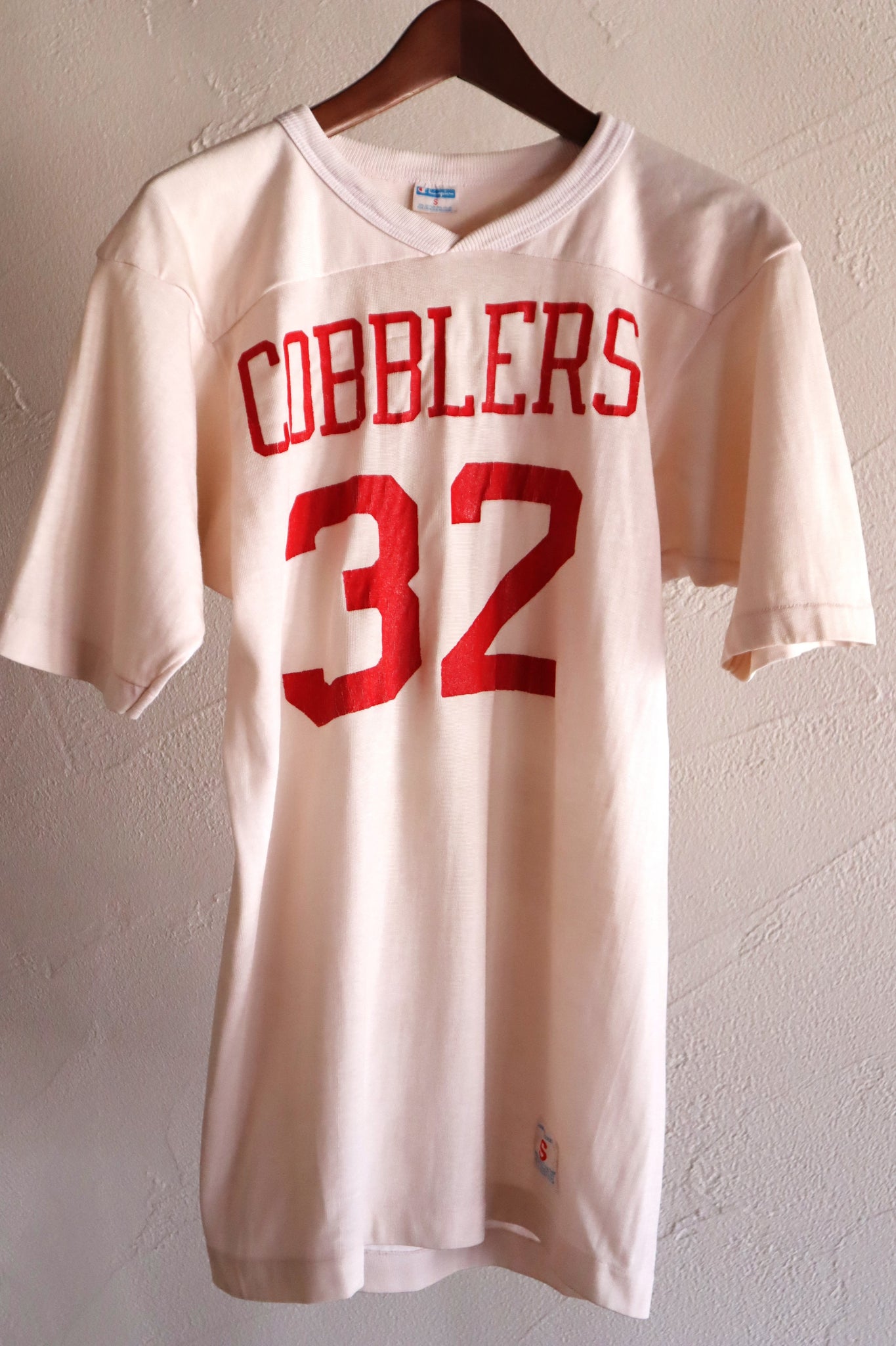 1970s Champion “COBBLERS 32” American Football Jersey Tee