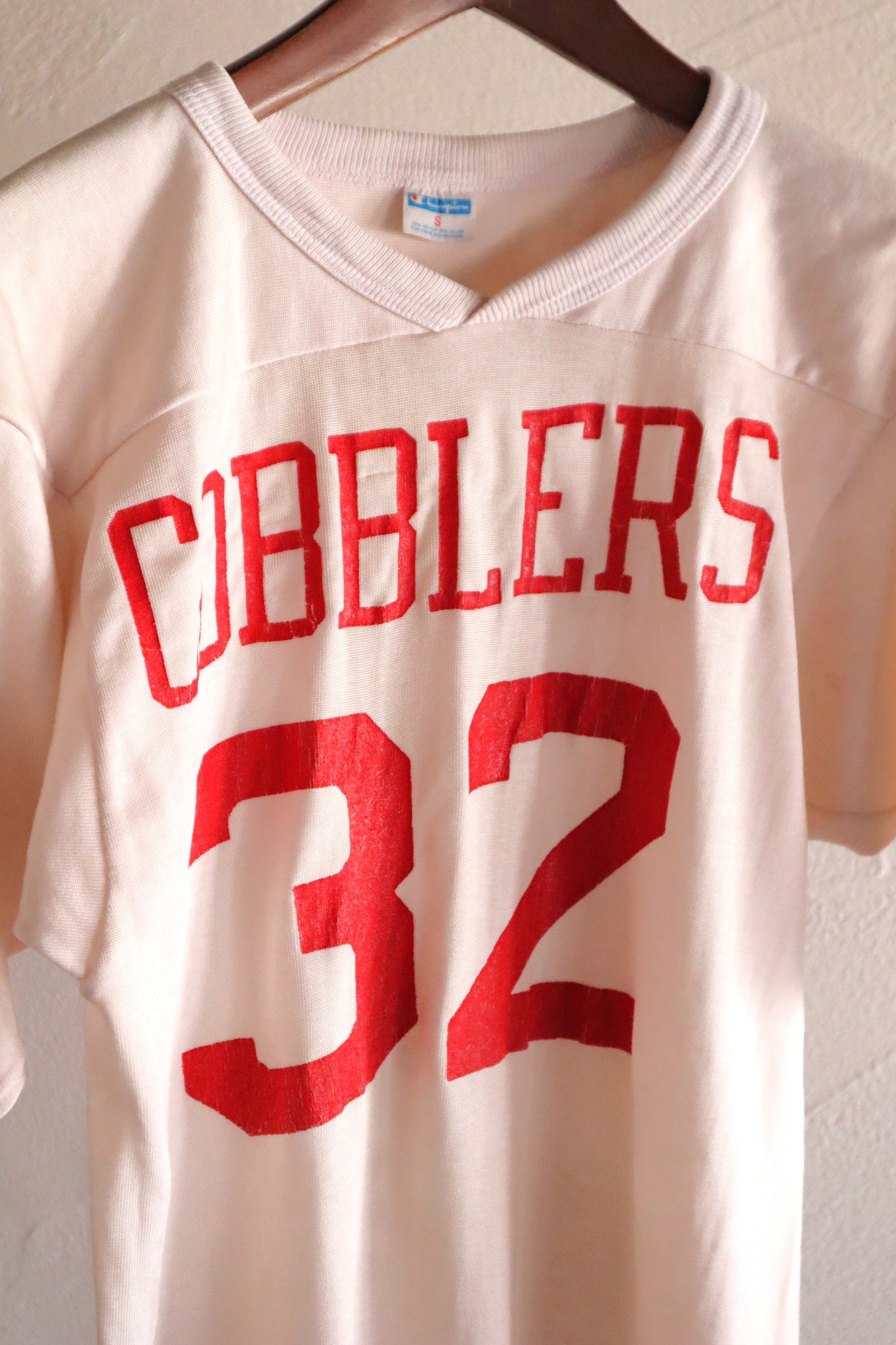 1970s Champion “COBBLERS 32” American Football Jersey Tee – makky