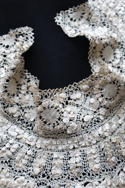 1900s Silk Maltese Lace Collar