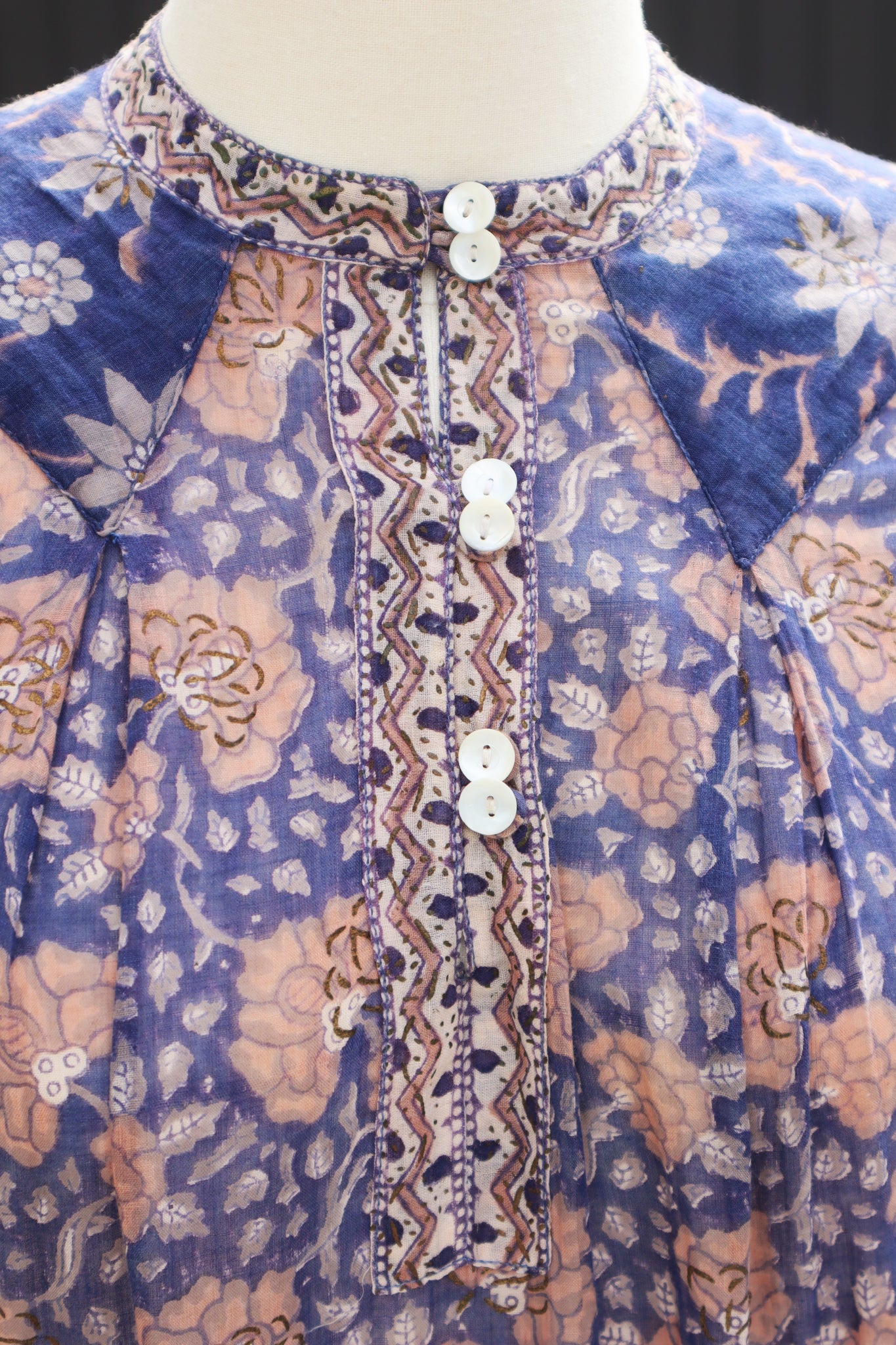 70s PHOOL Indian Cotton Dress