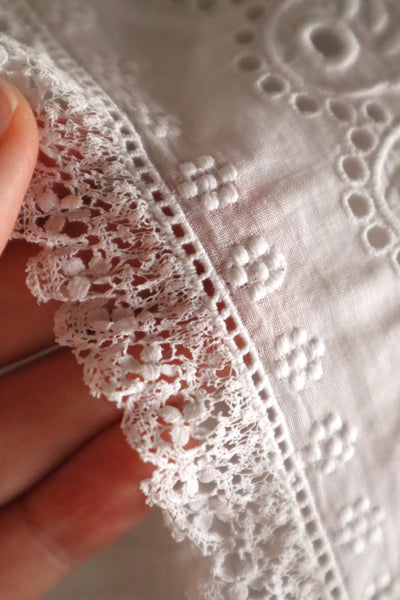 1900s–1910s French Whitework Cotton Blouse
