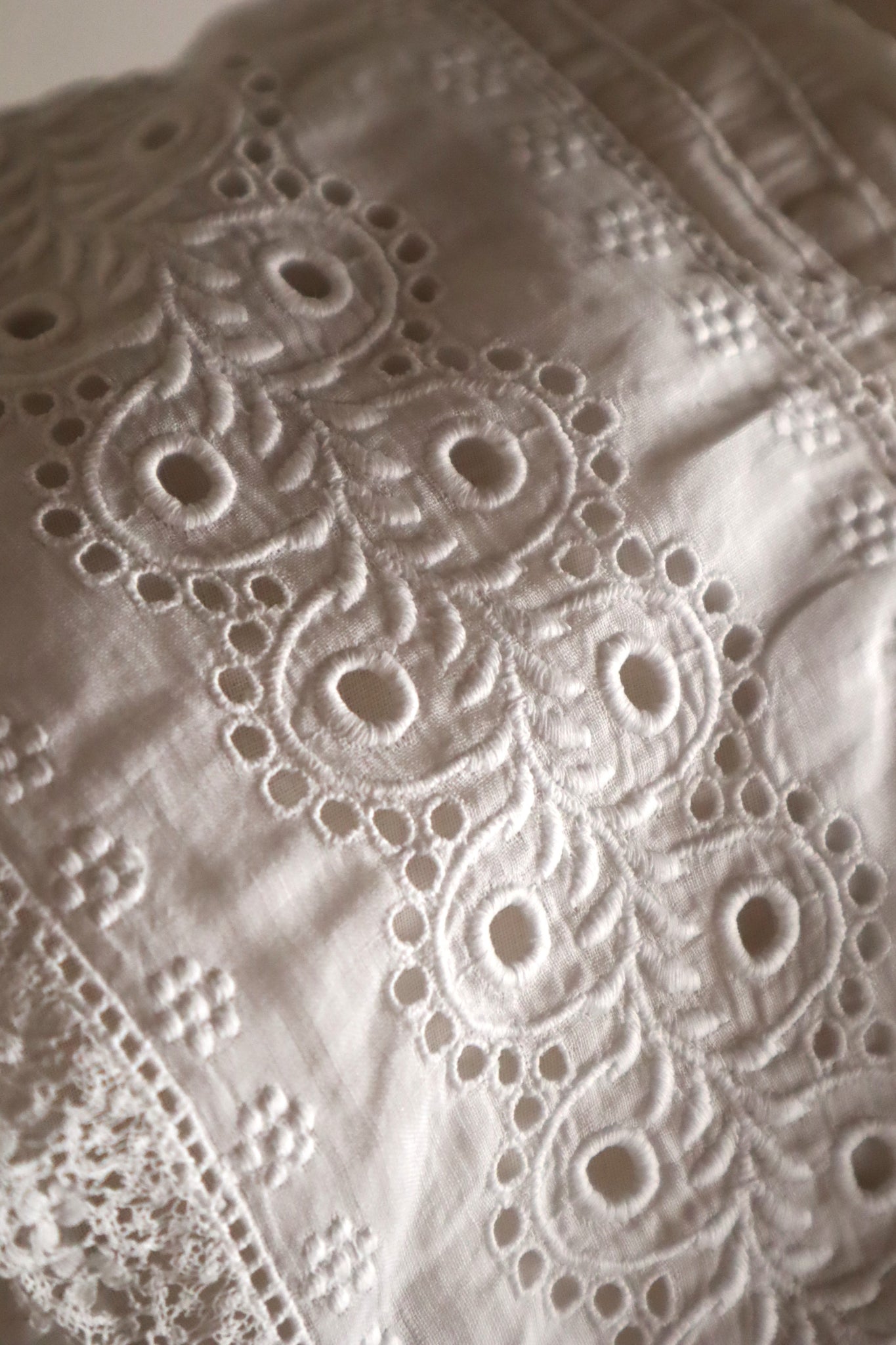 1900s–1910s French Whitework Cotton Blouse